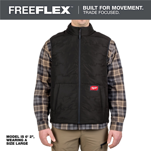 Milwaukee Tool FREEFLEX Lightweight Insulated Vest Black XL
