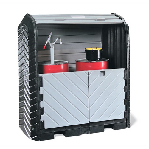 New Pig PIG&reg; Roll Top Hardcover Spill Pallet with drain