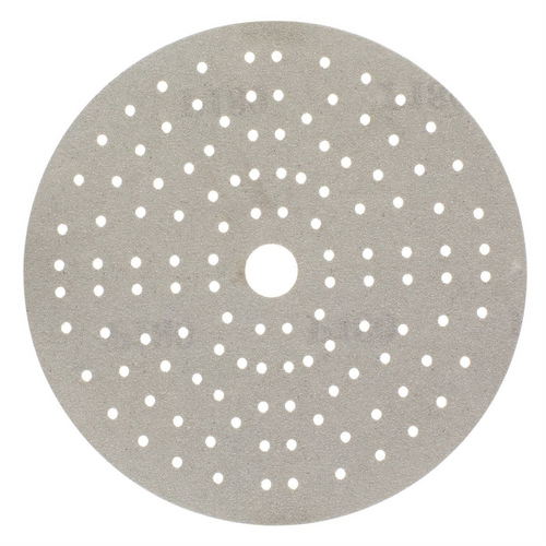 Mirka Abrasives Iridium 24-6MH-220 Semi-Open Coated Abrasive Vacuum Disc, 6 in Dia, Aluminum Oxide/Ceramic Abrasive, 220 Grit