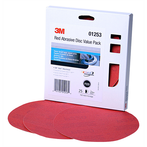 3M DISC VALUE PACK 01253 6 IN P220 25/PACK