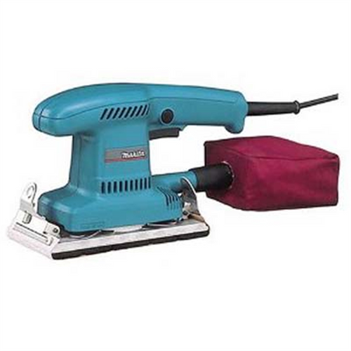 Makita Finishing Sander, 1.6 Amp, 10,000 OPM, w/8 Abrasive Sheets