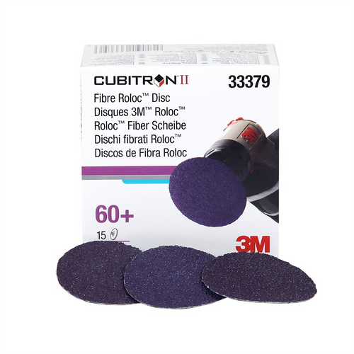 3M CUBITRON II FIBRE ROLOC DISC 2" 60+ 15/BX, 6BX/CS 3M CUBITRON II FIBRE ROLOC DISC 2" 60+ 15/BX, 6BX/CS