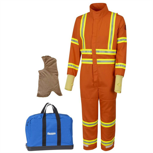 Oberon Suit Kit - Gas Extraction - 6 Second GES6&trade; - Comes with Coveralls, Balaclava and Carrying Bag - With Escape Strap  - Color: Orange - Size: 5XL