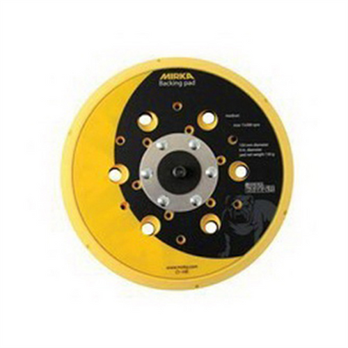 Mirka Abrasives 916GV48 Grip Faced Vacuum Back-Up Pad, 6 in Dia, Hook and Loop Attachment Mirka Abrasives 916GV48 Grip Faced Vacuum Back-Up Pad, 6 in Dia, Hook and Loop Attachment