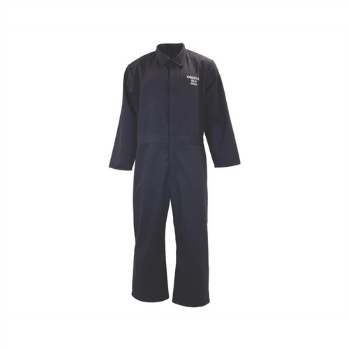 Oberon Coveralls - Arc Flash & Inherently Flame Resistant - 12 Cal BSA&trade; - Color: Navy Blue - Size: XL Short