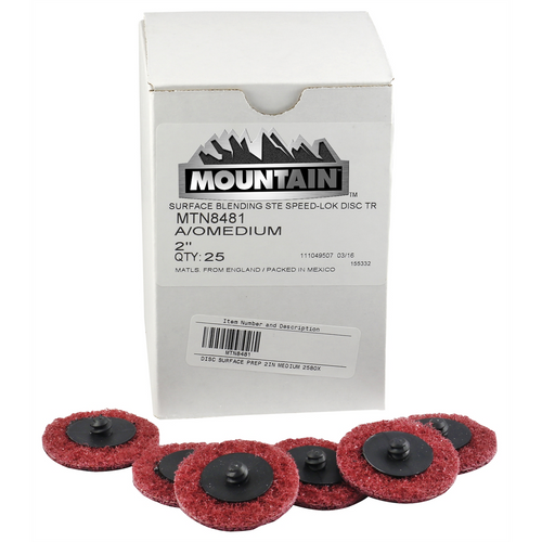 Mountain DISC SURFACE PREP 2IN MEDIUM 25BOX