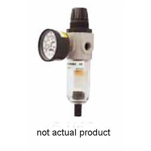 Milton Industries 1/8" NPT Mini F-R Piggyback w/ Metal Bowl Milton Industries 1/8" NPT Mini F-R Piggyback w/ Metal Bowl
