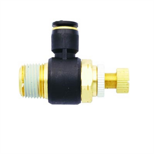 Milton Industries Flow Contr Out, Tube 1/4" OD, 3/8" NPT