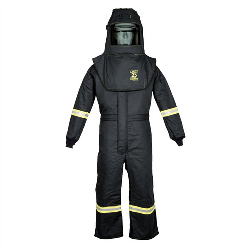 Oberon Suit Kit - Arc Flash - 25 Cal TCG&trade; - Comes with Hood and Coveralls - Color: Black - Size: 5XL