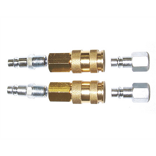 Milton Industries 6 pc. "V" Style Hi-Flow Coupler Kit