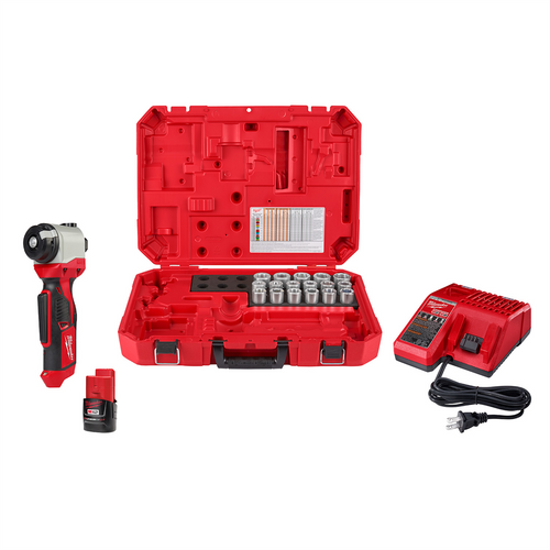 Milwaukee Tool M12 Cable Stripper Kit with 17 Cu THHN / XHHW Bushings Milwaukee Tool M12 Cable Stripper Kit with 17 Cu THHN / XHHW Bushings