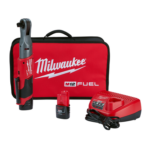 Milwaukee Tool M12 FUEL 1/2" Ratchet 2 Battery Kit Milwaukee Tool M12 FUEL 1/2" Ratchet 2 Battery Kit