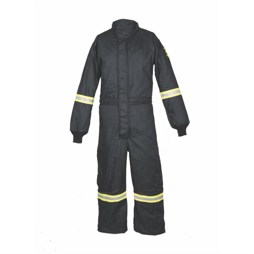 Oberon Coveralls - Arc Flash - 40 Cal TCG&trade; Ultralight - Color: Black - Size: 3XL Tall