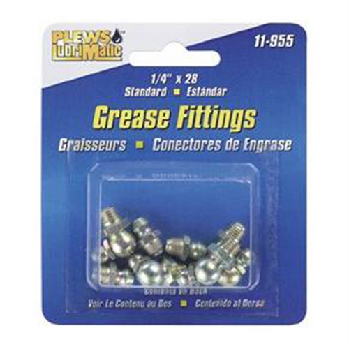 Plews Edelmann GREASE FITTING ASSTMNT SAE 8 FITTINGS ON CARD Plews Edelmann GREASE FITTING ASSTMNT SAE 8 FITTINGS ON CARD