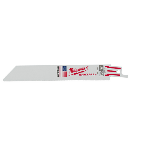 Milwaukee Tool 6" 24 TPI   SAWZALL Blades (Bulk - 25 Pk)