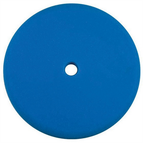 Presta 890145 Single Sided Soft Polishing Pad, 8-1/2 in Dia, 1-1/2 in THK, Hook and Loop Attachment, Foam Pad, Blue