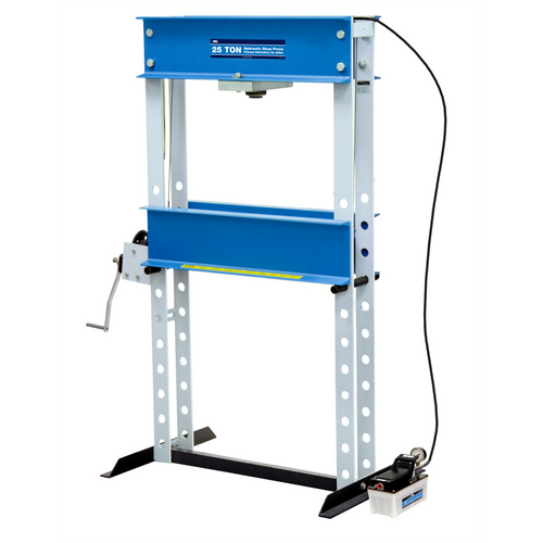 OTC 25-Ton Capacity Shop Press with Air-Driven Hydraulic Pump OTC 25-Ton Capacity Shop Press with Air-Driven Hydraulic Pump