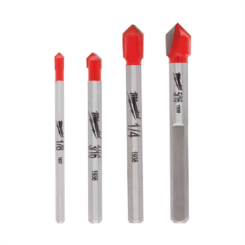 Milwaukee Tool 4pc. Glass and Tile Bit Set