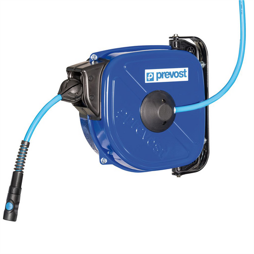 Prevost air hose reel with quick disconnect and inlet hose Prevost air hose reel with quick disconnect and inlet hose