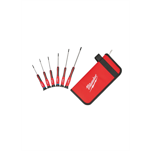 Milwaukee Tool 6 PC Precision Screwdriver Set w/ Case Milwaukee Tool 6 PC Precision Screwdriver Set w/ Case