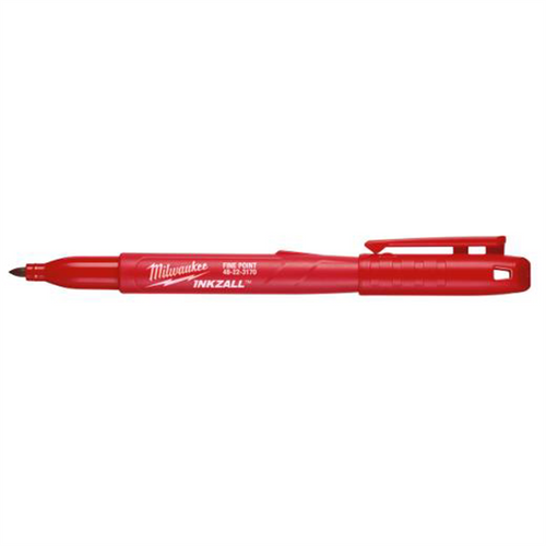 Milwaukee Tool INKZALL Red Fine Point Marker Milwaukee Tool INKZALL Red Fine Point Marker