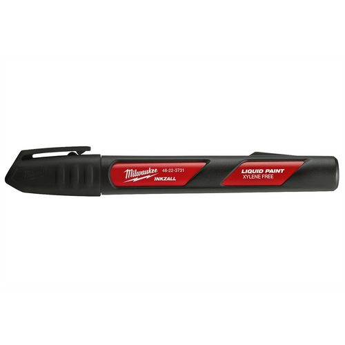 Milwaukee Tool INKZALL Black Liquid Paint Marker Milwaukee Tool INKZALL Black Liquid Paint Marker