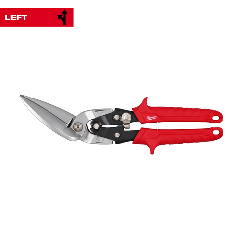 Milwaukee Tool Left Offset Long Cut Aviation Snips Milwaukee Tool Left Offset Long Cut Aviation Snips