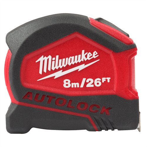Milwaukee Tool 8m/26ft Compact Auto-Lock Tape Measure Milwaukee Tool 8m/26ft Compact Auto-Lock Tape Measure