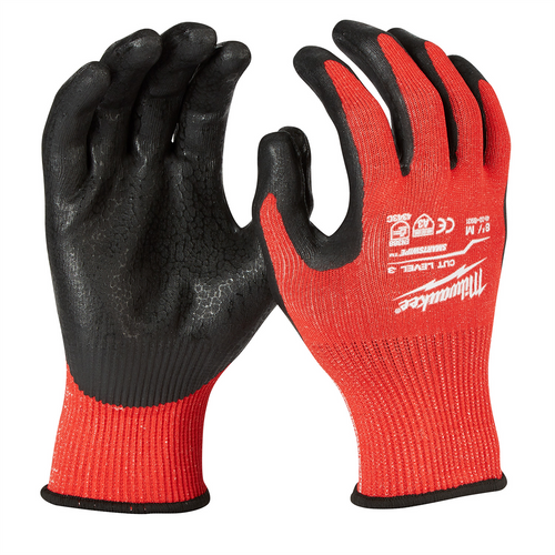 Milwaukee Tool Cut 3 Dipped Gloves - M