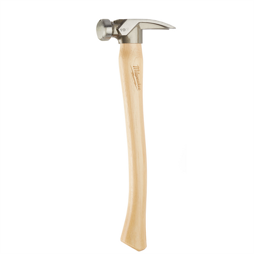 Milwaukee Tool 19oz Smooth Face Hickory Handle Framing Hammer Milwaukee Tool 19oz Smooth Face Hickory Handle Framing Hammer