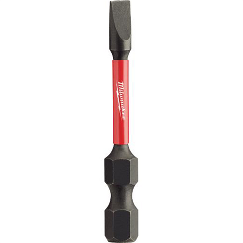 Milwaukee Tool Shockwave 2" Impact Slotted 3/16" Power Bits (25PK)