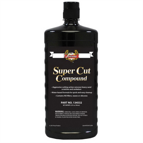 Presta 134532 Super Cut Compound, 32 oz Bottle, Off-White Presta 134532 Super Cut Compound, 32 oz Bottle, Off-White
