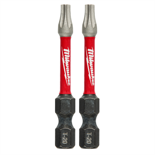 Milwaukee Tool SHOCKWAVE 2" Impact Torx T20 Power Bits (2PK)