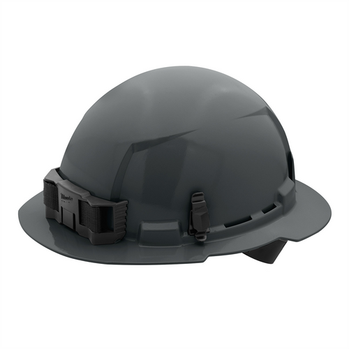 Milwaukee Tool BOLT Gray Full Brim Hard Hat w/4pt Ratcheting Suspension (USA) - Type 1, Class E