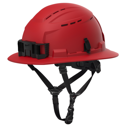 Milwaukee Tool BOLT Red Full Brim Vented Safety Helmet &hyphen; Type 2, Class C