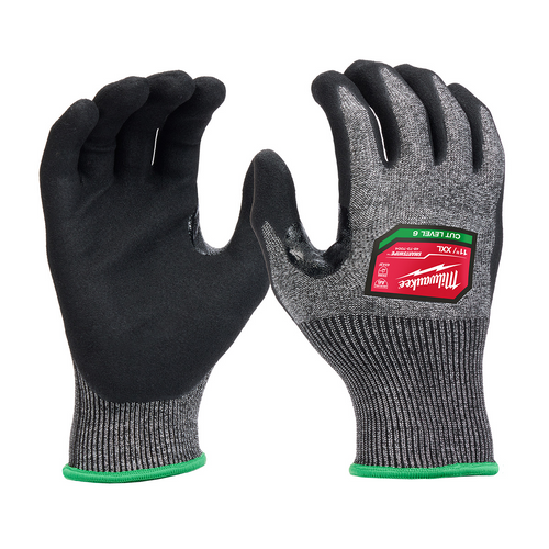 Milwaukee Tool Cut Level 6 High-Dexterity Nitrile Dipped Gloves -XXL
