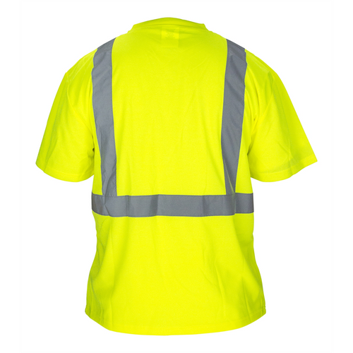 SAS Safety Class-2 Black Bottom Reflective Yellow T-Shirt