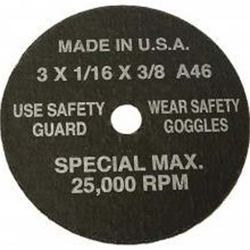SG Tool Aid CUT-OFF WHEELS 3 X 1/16 X 3/8 HOLE-100 PER BOX