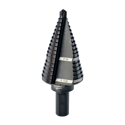 Milwaukee Tool #9 Step Drill Bit, 7/8" & 1-1/8" Milwaukee Tool #9 Step Drill Bit, 7/8" & 1-1/8"