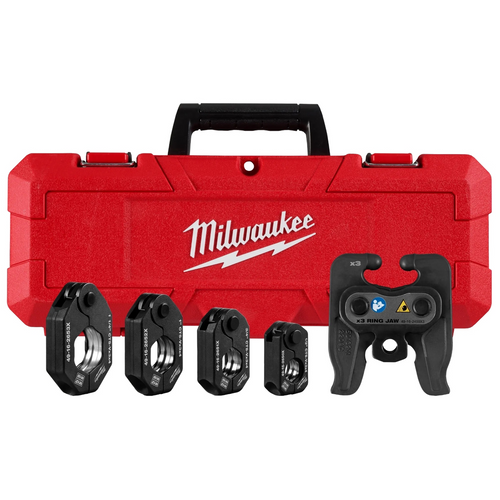 Milwaukee Tool 1/2 Inch - 1-1/4 Inch CTS-V Pivoting Press Ring Kit for M12 FORCE LOGIC Press Tool