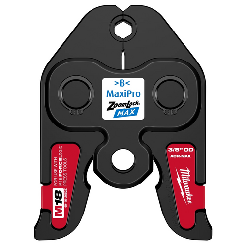 Milwaukee Tool 3/8 Inch ZoomLock® MAX Press Jaw for M18 FORCE LOGIC Press Tools Milwaukee Tool 3/8 Inch ZoomLock® MAX Press Jaw for M18 FORCE LOGIC Press Tools