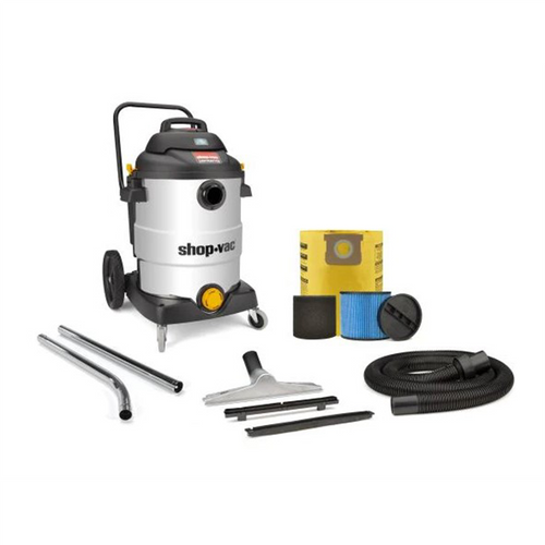 Shop Vac Shop-Vac® 16 Gallon* 6.5 Peak HP** Stainless Steel Contractor Series Wet/Dry Vacuum with SVX2 Motor Technology Shop Vac Shop-Vac® 16 Gallon* 6.5 Peak HP** Stainless Steel Contractor Series Wet/Dry Vacuum with SVX2 Motor Technology