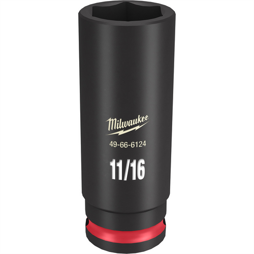 Milwaukee Tool SHOCKWAVE Impact Duty 3/8"Drive 11/16" Deep 6 Point Socket Milwaukee Tool SHOCKWAVE Impact Duty 3/8"Drive 11/16" Deep 6 Point Socket