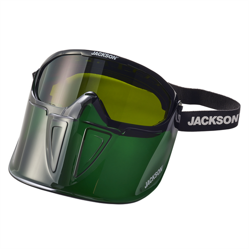 Jackson Safety Jackson Safety - Safety Goggle - GPL500 Premium Series - Shade 5 IR Lens - Anti-Fog - with Flip-Up Detachable Face Shield - Green Body Jackson Safety Jackson Safety - Safety Goggle - GPL500 Premium Series - Shade 5 IR Lens - Anti-Fog - with Flip-Up Detachable Face Shield - Green Body