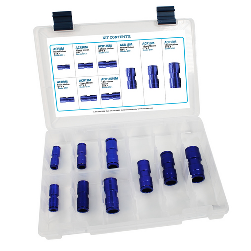 S.U.R.&R. Metric A/C Push-To-Connect Union Kit