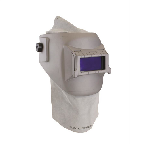 Sellstrom Welding Helmet - Passive - Nylon - Lift Front - 2-inch x 4.25-inch Viewing Area - Shade 10 - Ratcheting Headgear - Grey - Confined Space Sellstrom Welding Helmet - Passive - Nylon - Lift Front - 2-inch x 4.25-inch Viewing Area - Shade 10 - Ratcheting Headgear - Grey - Confined Space