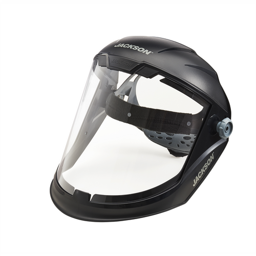 Jackson Safety Jackson Safety - Face Shield - MAXVIEW Premium Series - 9.06" x 13.38' x 0.04" Window - Clear - 370 Speed Dial Headgear Jackson Safety Jackson Safety - Face Shield - MAXVIEW Premium Series - 9.06" x 13.38' x 0.04" Window - Clear - 370 Speed Dial Headgear