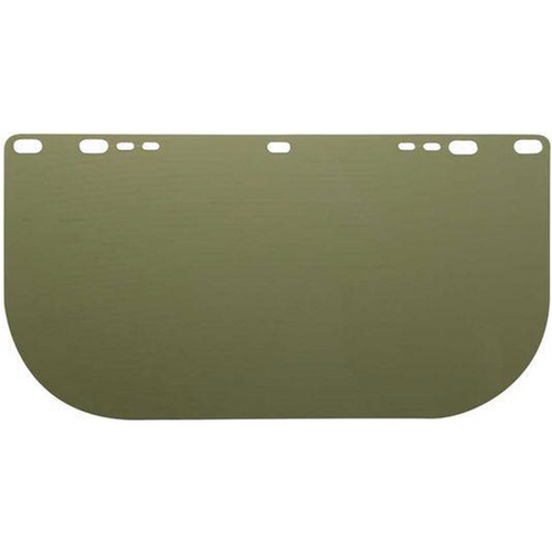 Jackson Safety Jackson Safety - Replacement Windows for F20 Polycarbonate Face Shields - Dark Green - 8" x 15.5" x.040" - E Shaped - Unbound - (36 Qty Pack)