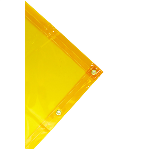 Wilson by Jackson Safety Wilson by Jackson Safety - Transparent Welding Curtain - 6' x 6' - Weight (per sq. yd.) 13 oz - Thickness 0.014" - Gold - Amp Usage Low/Medium