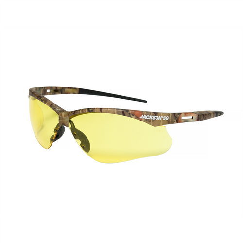 Jackson Safety Jackson Safety - Safety Glasses - SG Series - Amber Lens - Camo Frame - STA-CLEAR Anti-Fog - Low Light